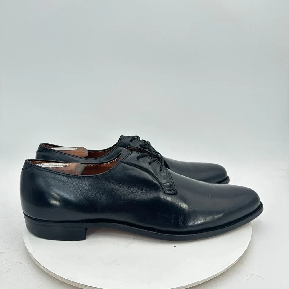 Florsheim King Size Black Leather Dress Shoes 14.5 AA Made in Italy 22025